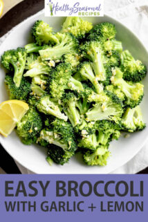 up close broccoli platter
