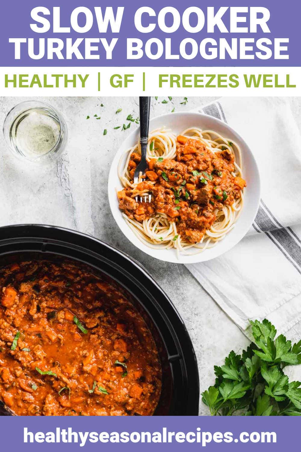 Slow Cooker Turkey Bolognese Healthy Seasonal Recipes