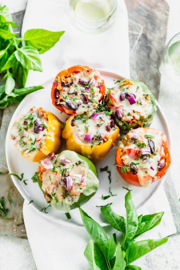 Easy Vegetarian Stuffed Peppers Recipe Healthy Seasonal Recipes