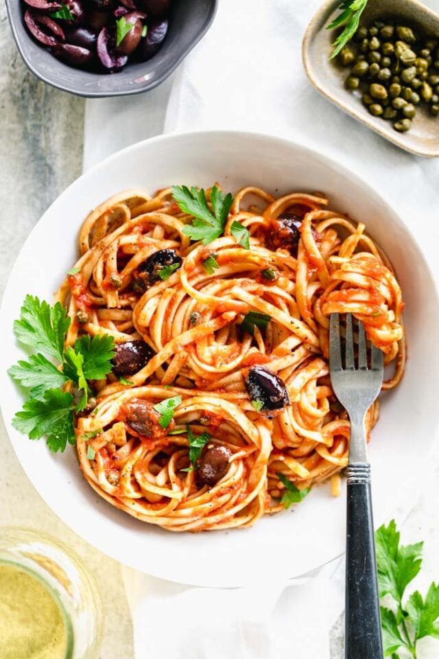 Puttanesca Pasta Sauce Recipe - Healthy Seasonal Recipes