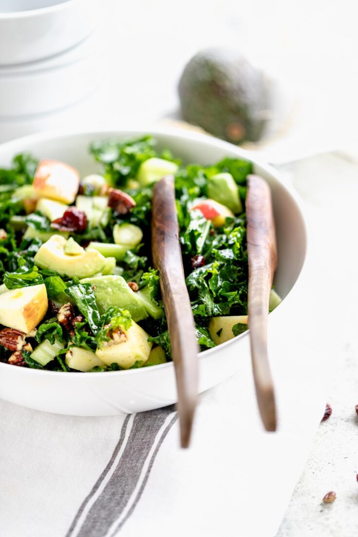 Massaged Kale Salad with Apple Healthy Seasonal Recipes