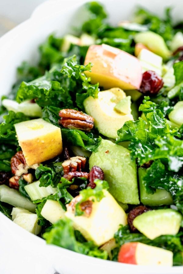 Massaged Kale Salad with Apple Healthy Seasonal Recipes