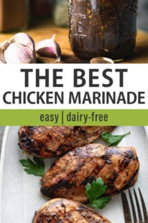 chicken marinade collage