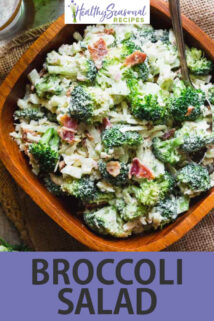 Broccoli Salad text overlay