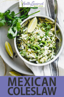 Mexican Coleslaw text overlay