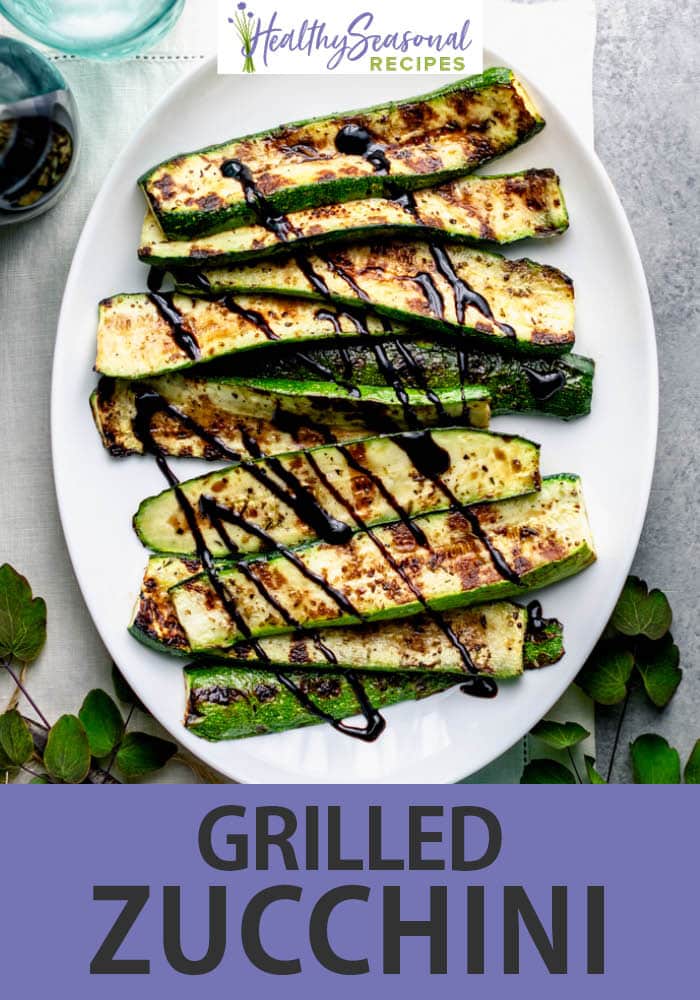 grilled zucchini text overlay