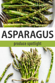 asparagus produce spotlight text collage