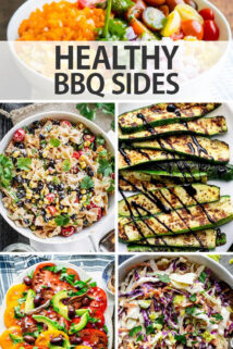 healthy side dishes text overlay