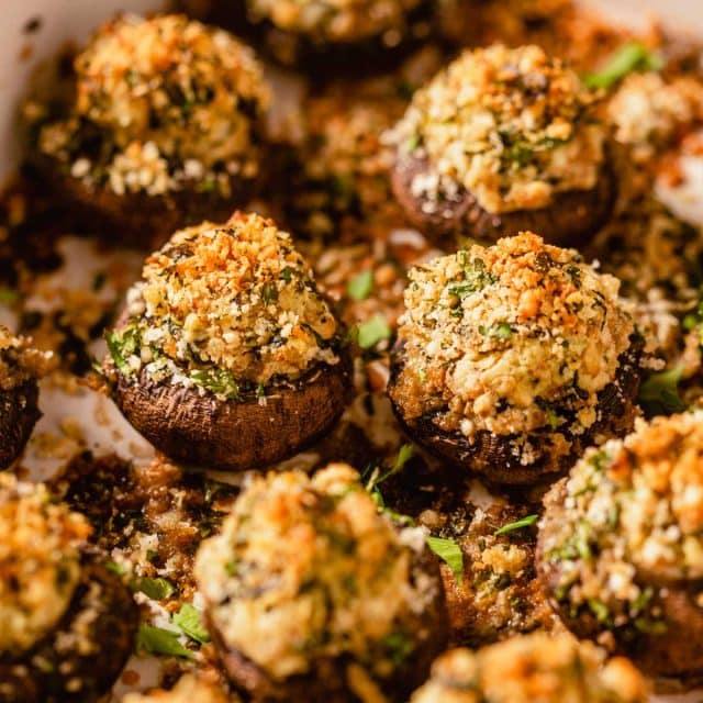 Healthy Stuffed Mushrooms