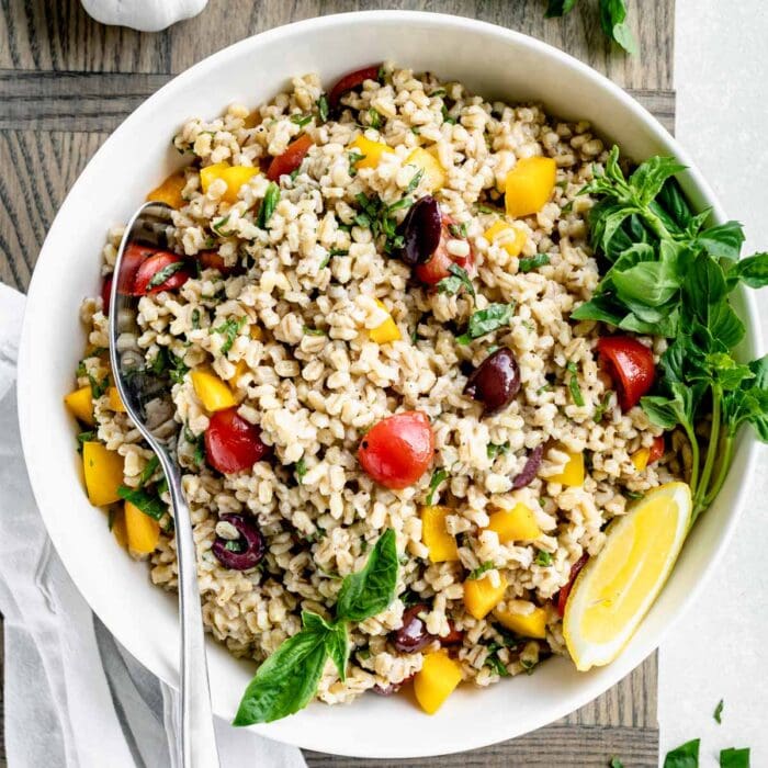 Mediterranean Barley Salad - Healthy Seasonal Recipes