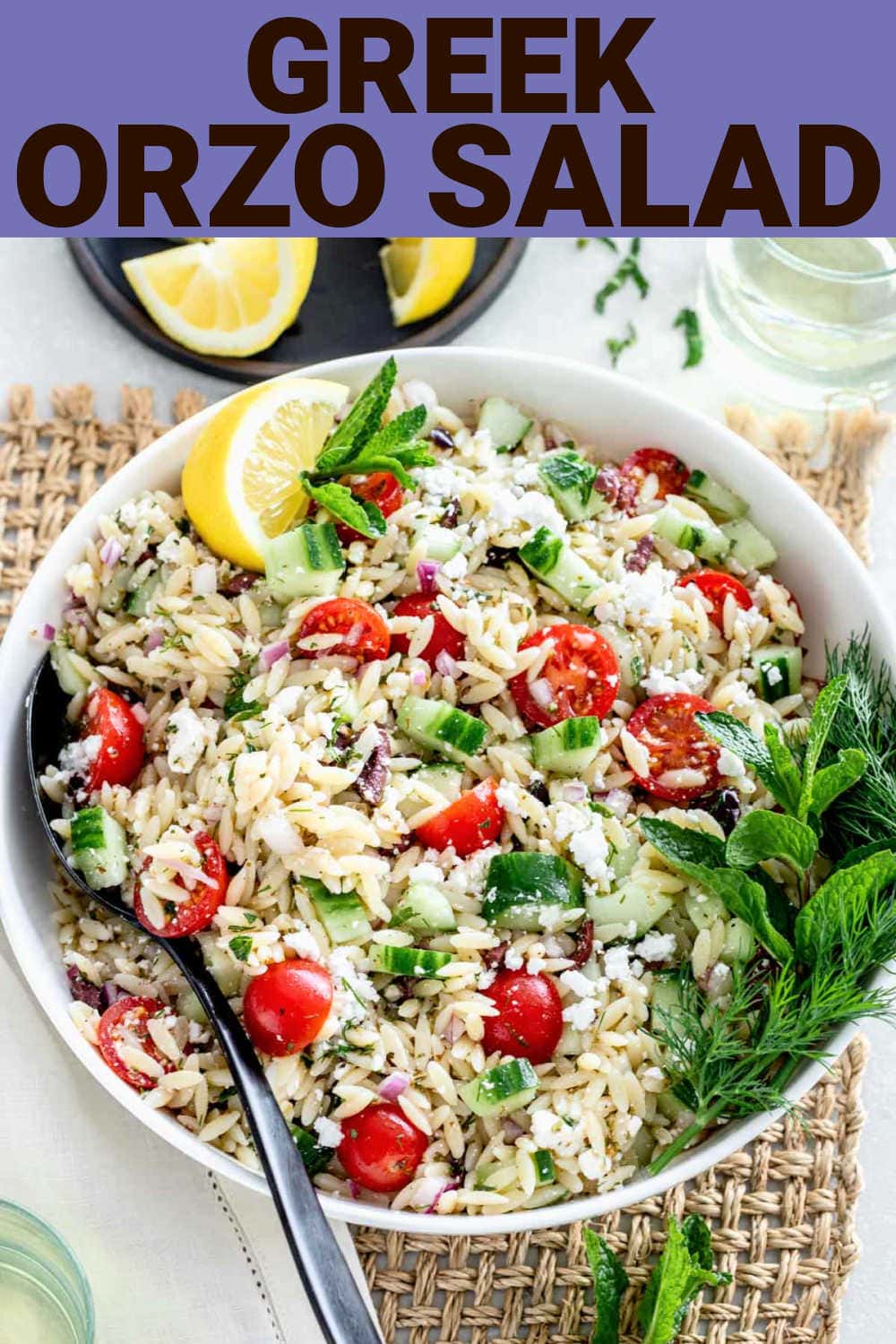 Greek Orzo Pasta Salad Healthy Seasonal Recipes
