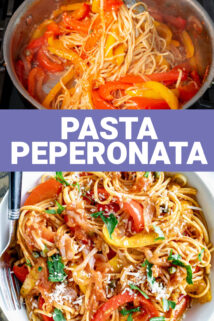 easy pasta peperonata whipped up in only 25 minutes