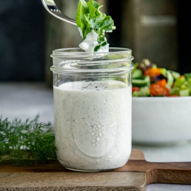 Greek Yogurt Ranch Salad Dressing (Low Calorie) Healthy Seasonal Recipes