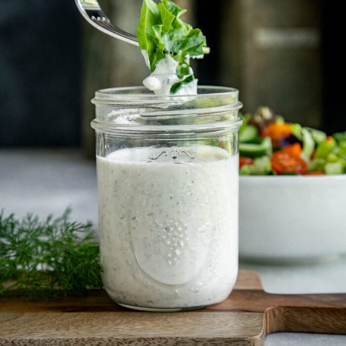 Greek Yogurt Ranch Salad Dressing (Low Calorie) - Healthy Seasonal Recipes
