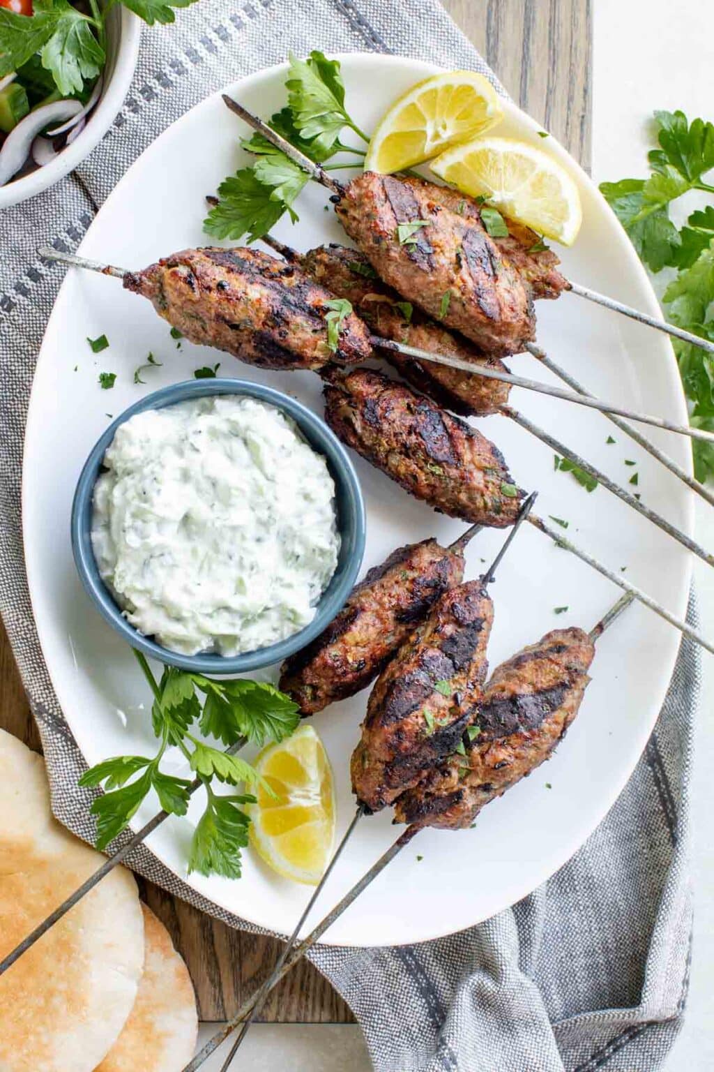Grilled Ground Turkey Kofta Kebabs Healthy Seasonal Recipes