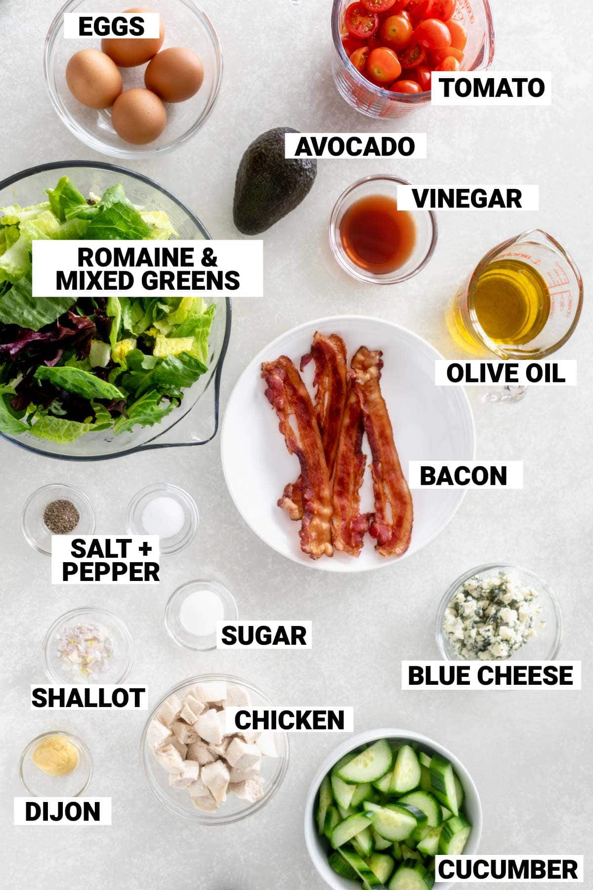 cobb ingredients with labels