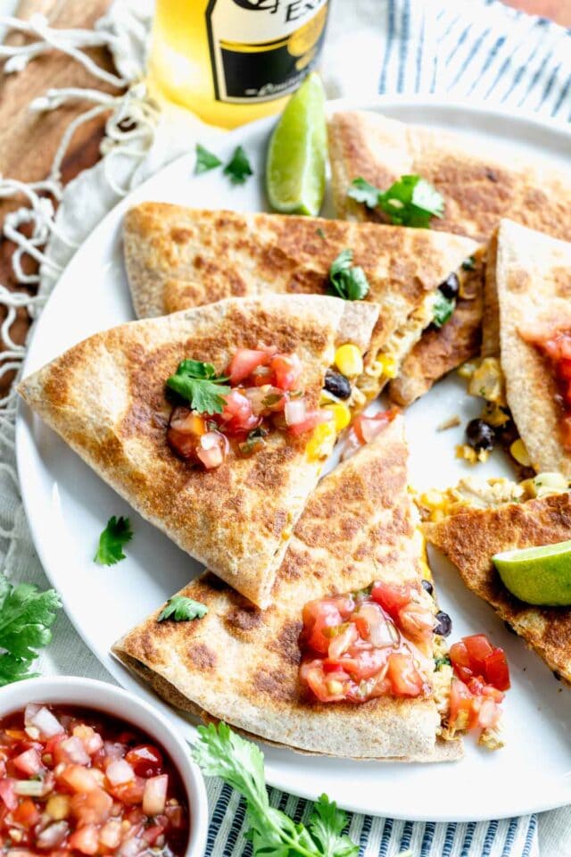 Healthy Chicken Quesadilla (with Black Beans) Healthy Seasonal Recipes