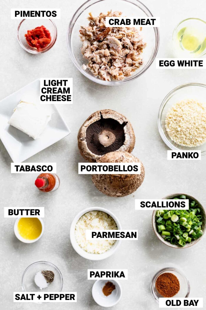 Crab Stuffed Portobello Mushrooms Domajax