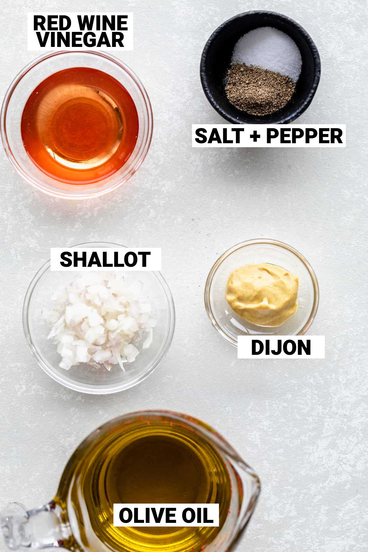the ingredients in bowls with text overlay