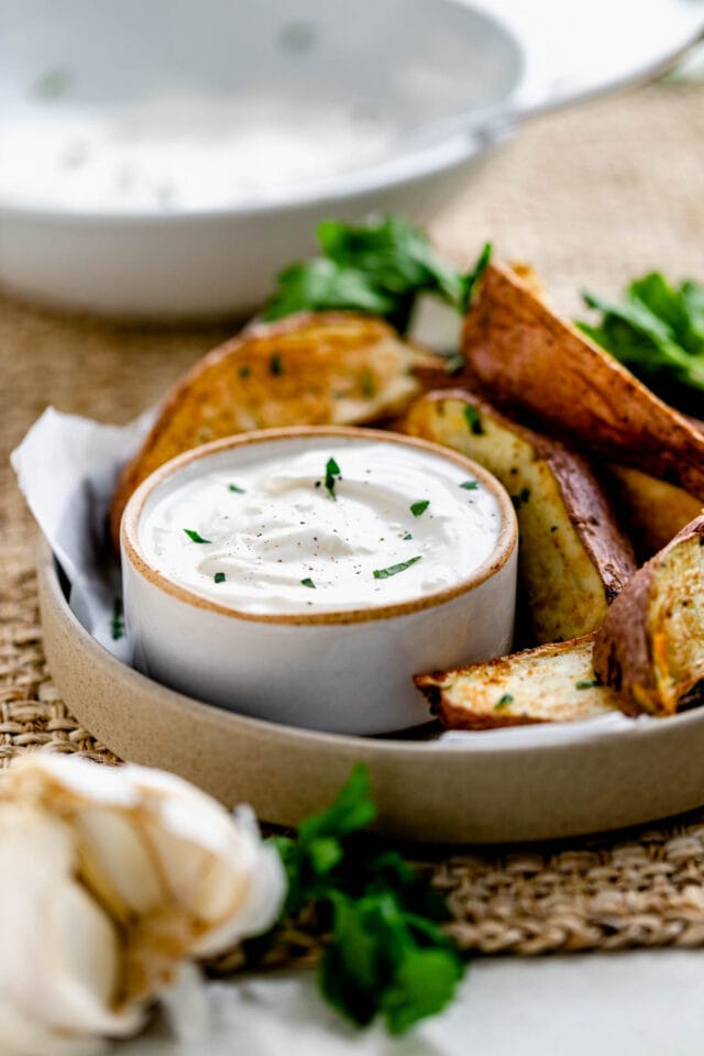 Garlic Greek Yogurt Aioli Sauce Healthy Seasonal Recipes