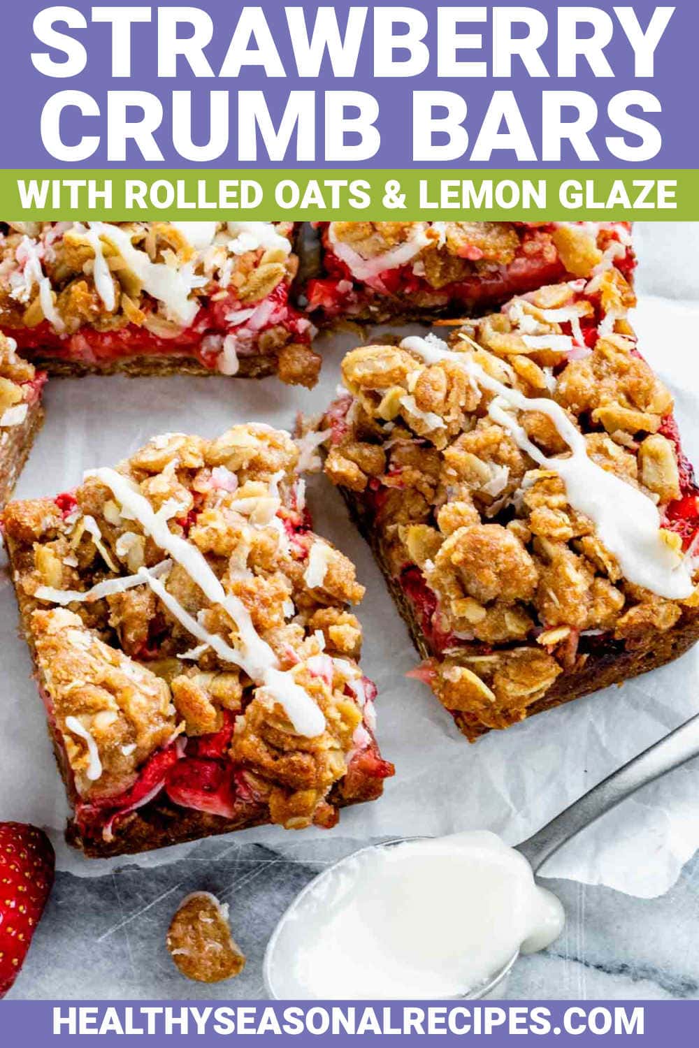Strawberry Oatmeal Bars Healthy Seasonal Recipes