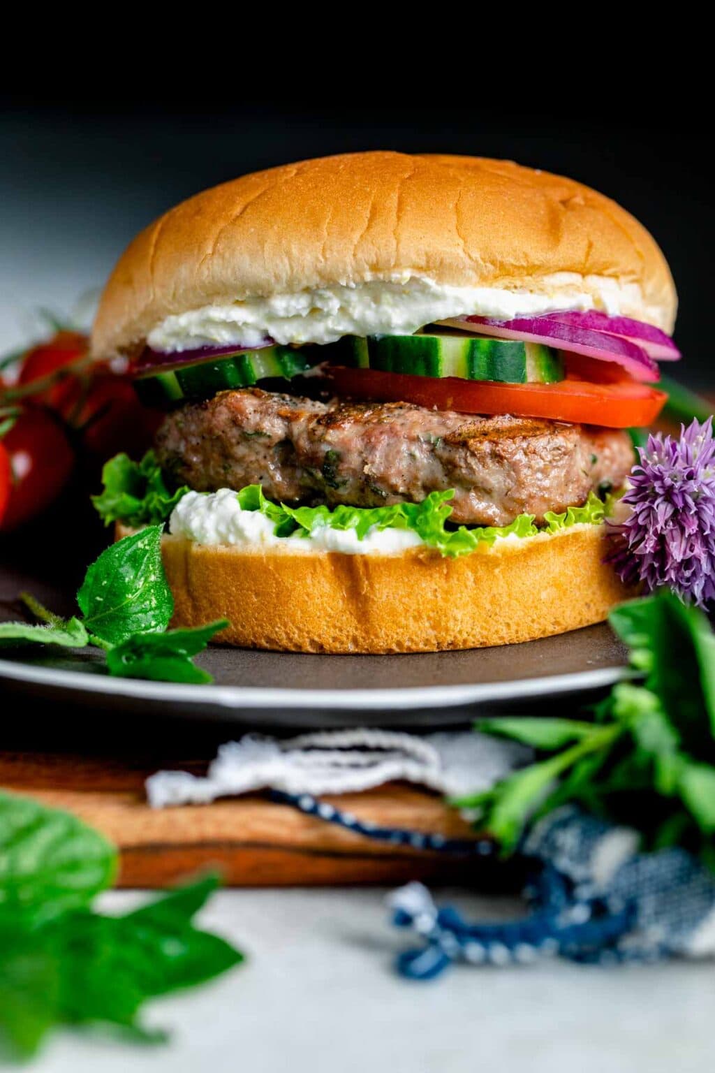 Garlic Herb Lamb Burgers Healthy Seasonal Recipes