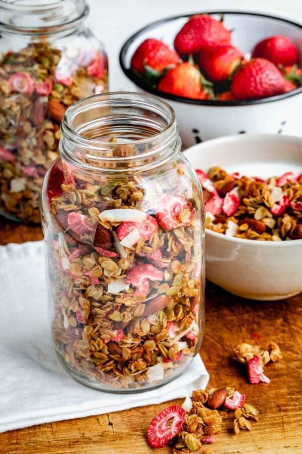 Healthy Homemade Strawberry Granola Healthy Seasonal Recipes
