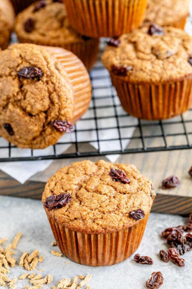 All Bran Muffins with Raisins - Healthy Seasonal Recipes