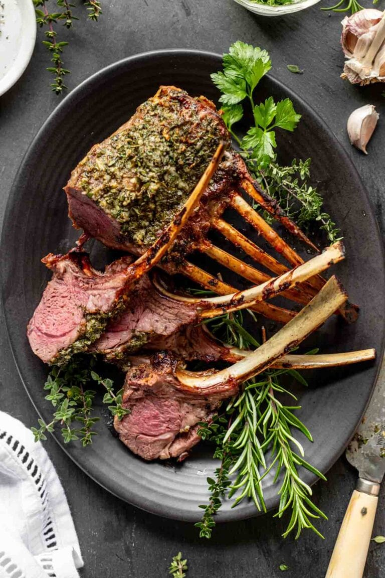 Perfect Lamb Rack Pan Roasted Rack of Lamb - Healthy Seasonal Recipes