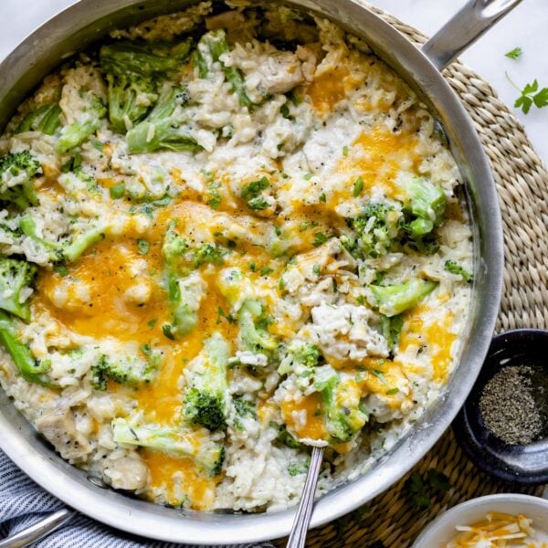 One Pan Chicken and Rice with Broccoli - Healthy Seasonal Recipes